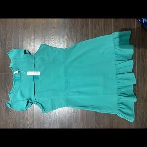 Teal short dress